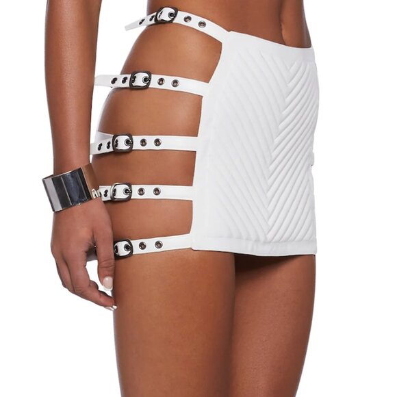 Dolls Kill Club Exx Rude Awakening Bustier & Mini Skirt Set - Picture 4 of 13